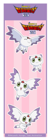 BADGE RIN (吧唧霖) 디지몬 테이머즈 BADGE RIN 쿠루몬 스티커