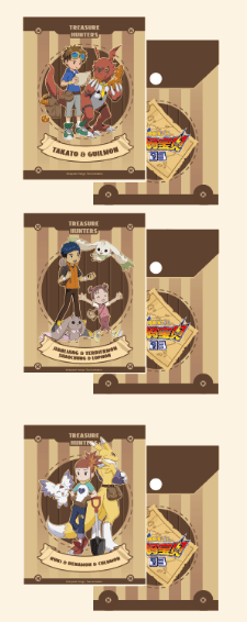 BADGE RIN (吧唧霖) 디지몬 테이머즈 BADGE RIN 트레저 헌터 스냅 파우치 은세나