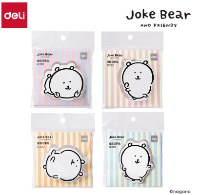 DELI 농담곰 ZCX212 스트레스 해소 점착 메모지 40매 혼합