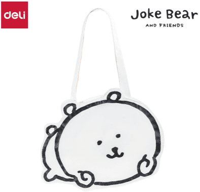 DELI 농담곰 ZCX655 캔버스 가방 화이트