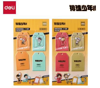 DELI 하이큐!! SN208 볼록 스티커 1장 혼합