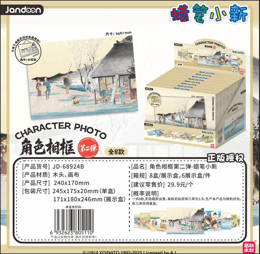 JANDOON 짱구는 못말려 캐릭터 액자Vol.2 블라인드박스