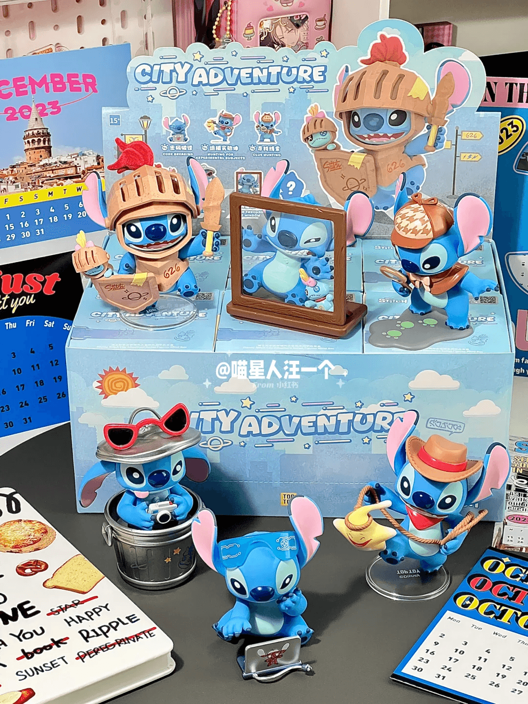 TOPTOY 디즈니 스티치 City Adventure 시리즈 피규어 블라인드박스