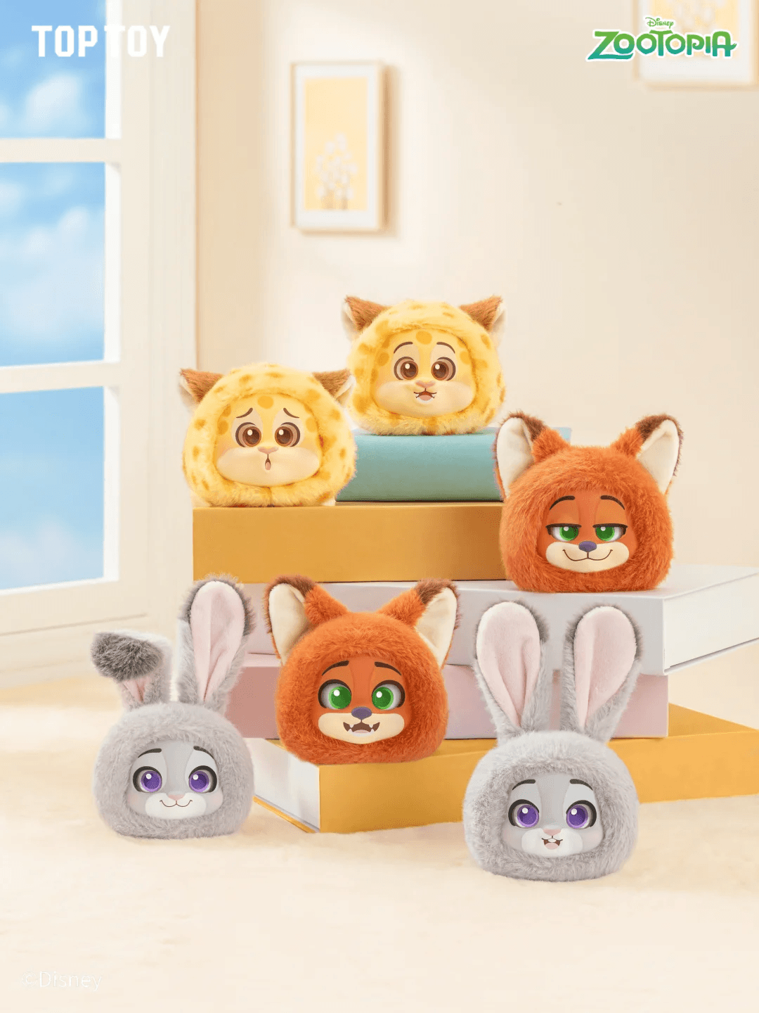 디즈니 주토피아: Emoji Expressions 시리즈 플러시 폰그립 블라인드박스