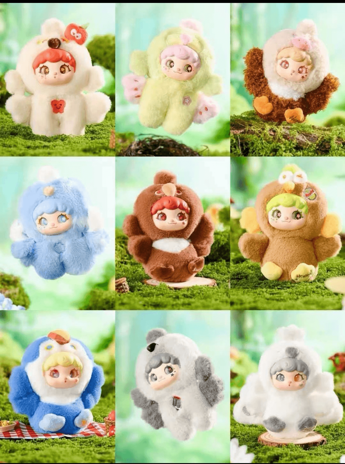TOPTOY Mochi Chirp Good Luck 시리즈 플러시 참 블라인드박스