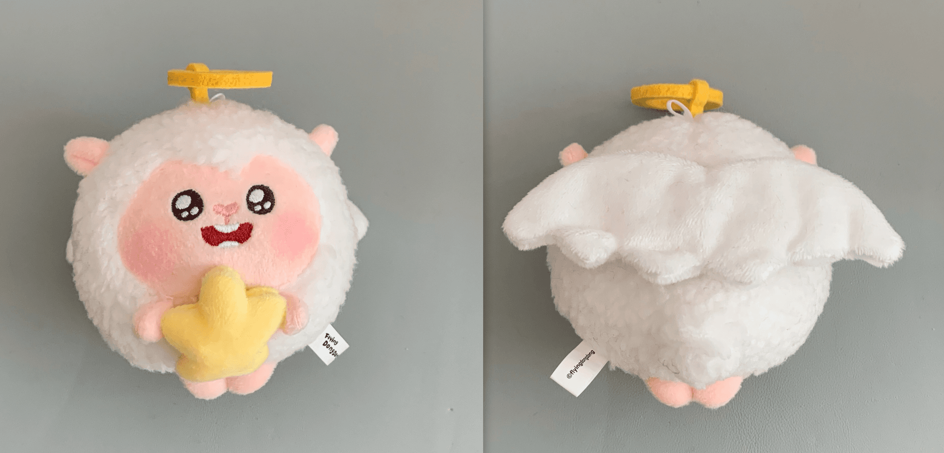 WADOLL Flying DongDong 진동 날개 천사 타입 플러시 키링