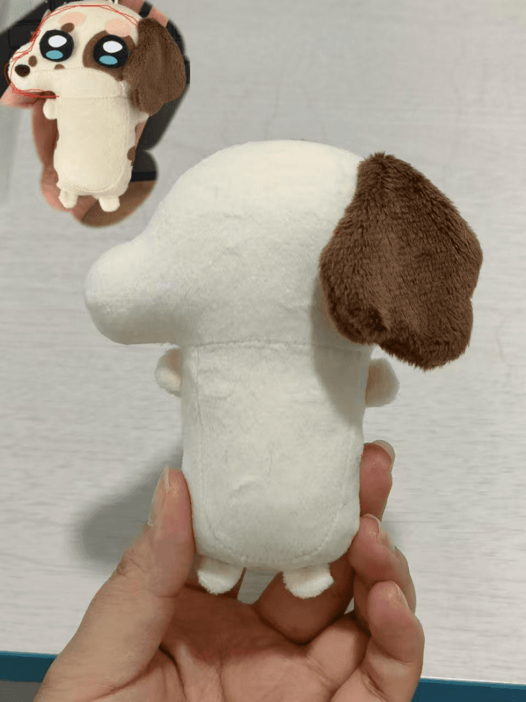 WADOLL 닥스훈트 카페 보석 타입 플러시 코스튬 키링