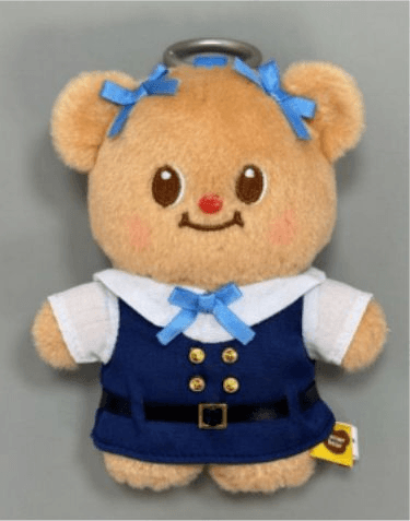 WADOLL 버터 베어 유니폼 시리즈 블루베리 아카데미 플러시 키링